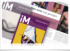 Opmaak magazine Identity Matters (iM)